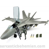 Click N’ Play Military Air Force F A 18 Super Hornet Fighter Jet 16 Piece Play Set with Accessories. B075ZBDYB1